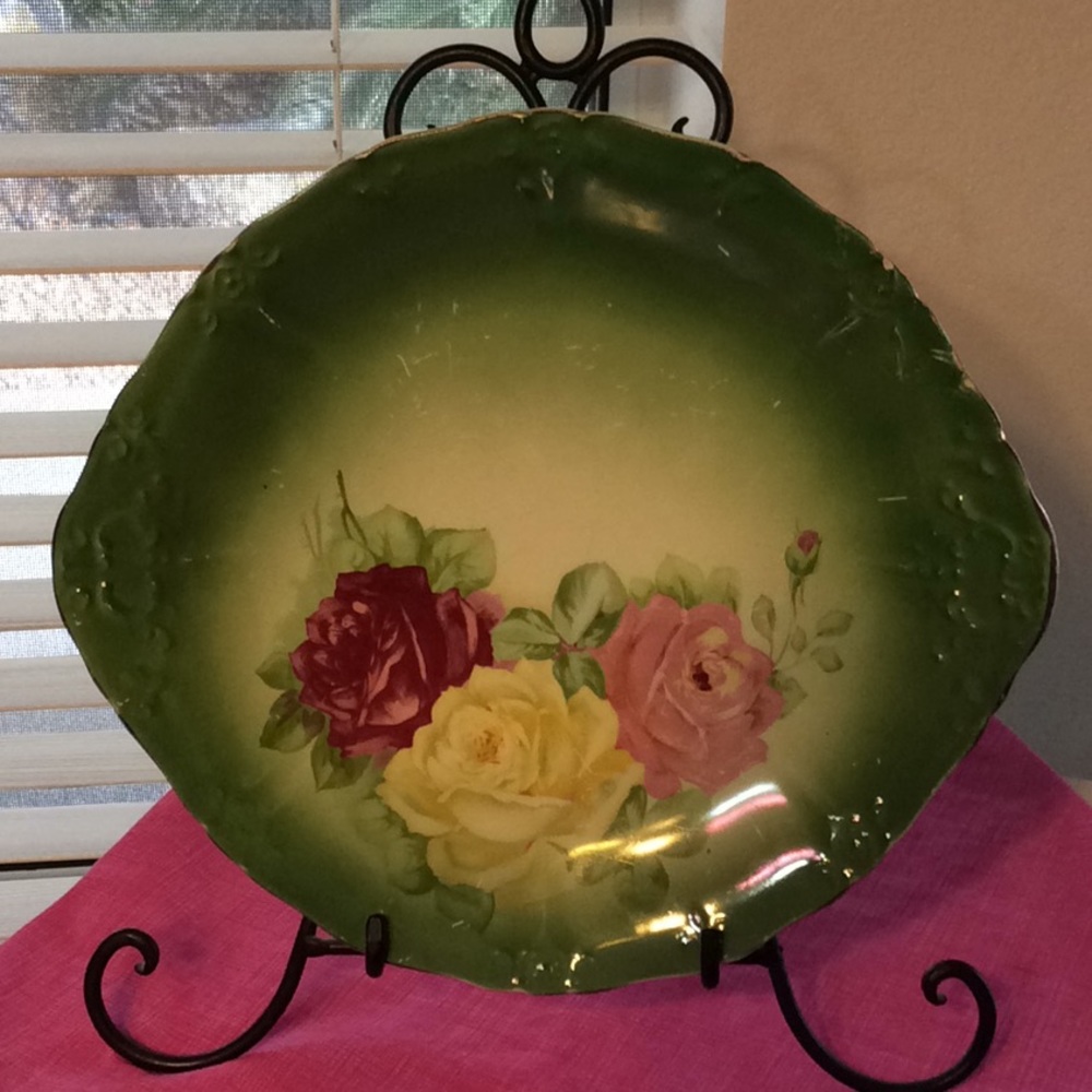 VINTAGE AMERICAN CHINA ROSE PLATTER 🌹🌹🌹